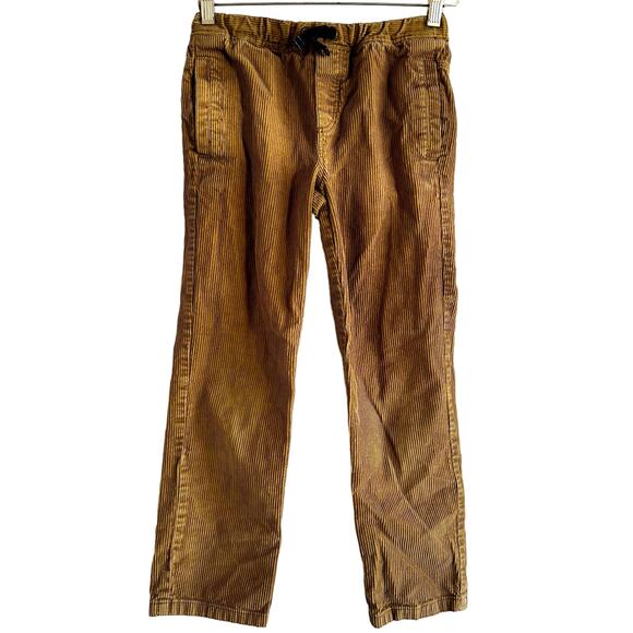 Mini Boden Corduroy Pants Pull On Drawstring Casual 100% Cotton Brown Boys 9Y - Picture 1 of 5